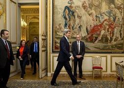 Kerry, tras la reunión con Lavrov. / J. Martin (Afp)