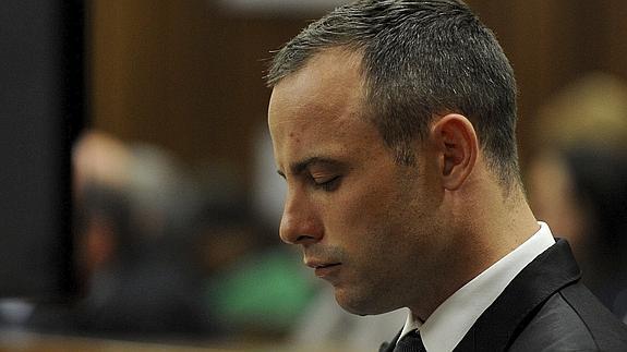 Pistorius, durante un juicio. 