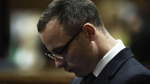 Pistorius, durante el juicio.