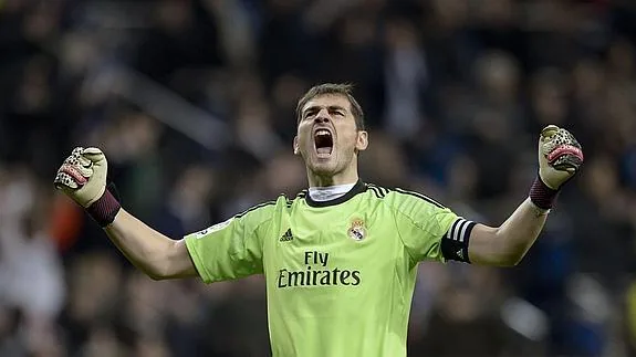 Casillas, portero del Real Madrid. 