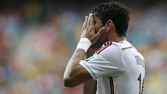 Diego Costa, durante un partido. 