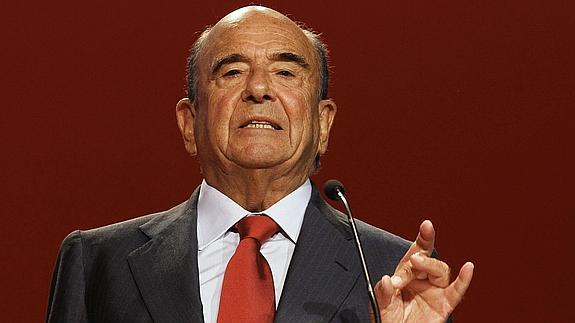 El presidente del Banco Santander, Emilio Botín.