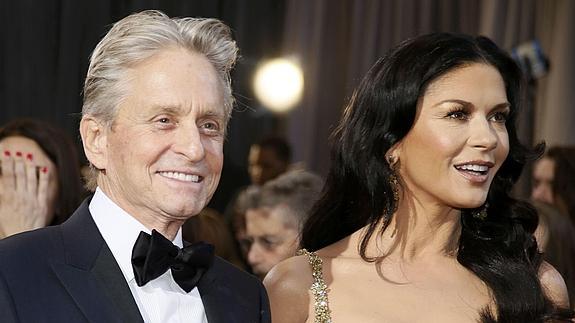 El matrimonio de actores formado por Michael Douglas y Catherine Zeta Jones. 