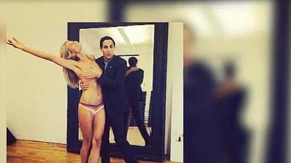 El 'falso topless' de Heidi Klum en Instagram.