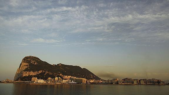 Vista del Peñón de Gibraltar. 