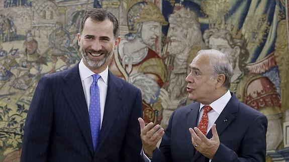 El Rey Felipe VI ha recibido a José Ángel Gurría