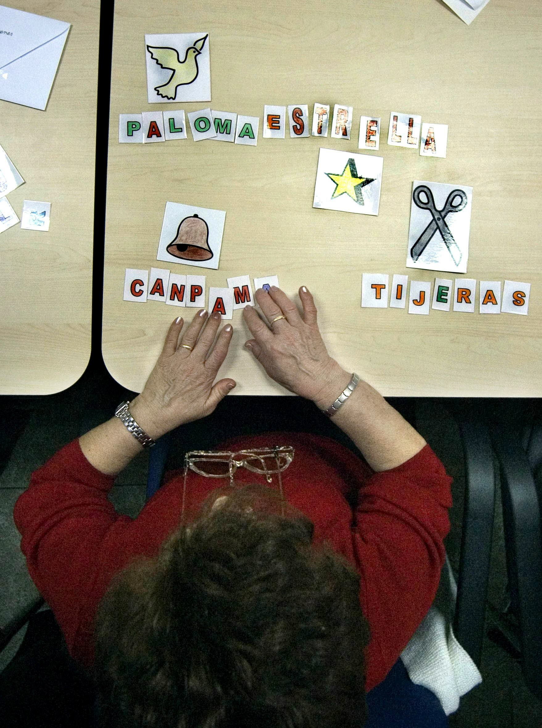 Una enferma de Alzheimer. 