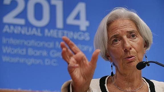La directora gerente del Fondo Monetario Internacional (FMI), Christine Lagarde  