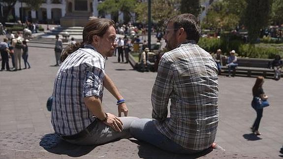 Pablo Iglesias, durante la entrevista con Jordi Évole 