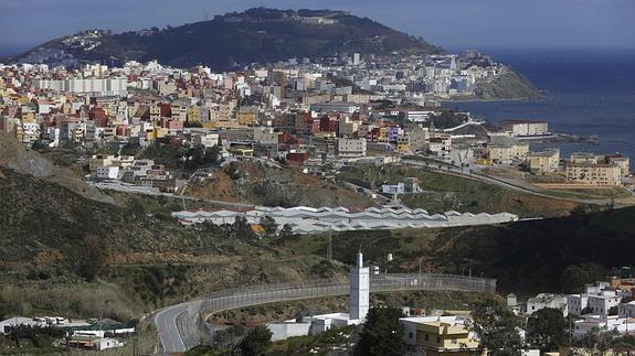 Vista aérea de la ciudad de Melilla.
