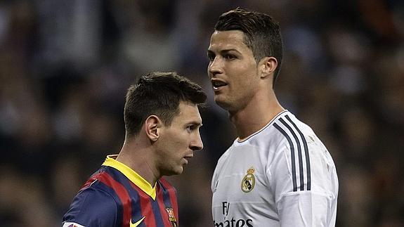 Messi y Cristiano. 