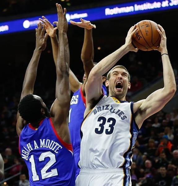 Marc Gasol, durante el partido. 