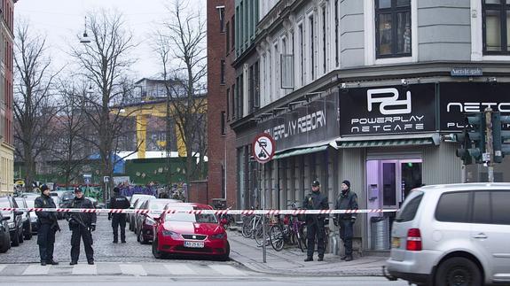 Lugar de uno de los atentados en Copenhague. 