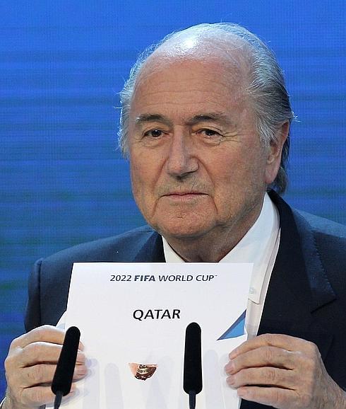 Joseph Blatter, durante la elección de Catar como sede del Mundial. 