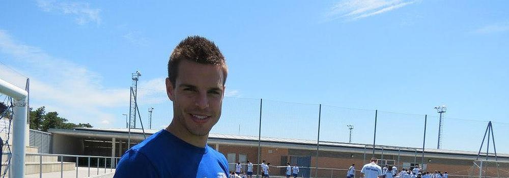 César Azpilicueta, en su campus. 