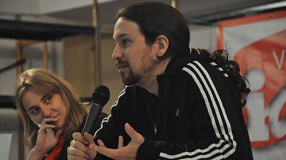 Tania Sánchez y Pablo Iglesias. 