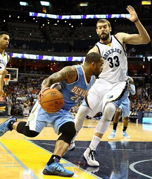 Marc Gasol, durante el partido. 