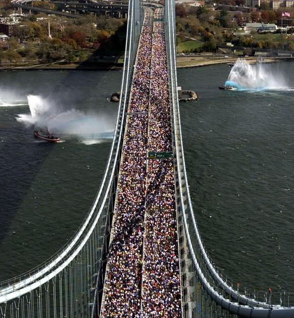 Corredores en la maratón de Nueva York. 