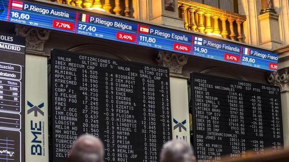 Interior de la Bolsa de Madrid 