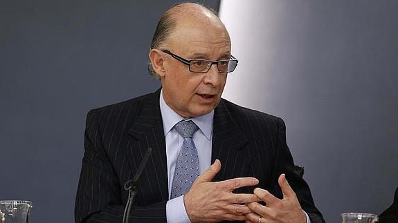 El ministro de Hacienda, Cristóbal Montoro. 