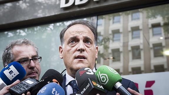 Javier Tebas, presidente de la LFP. 