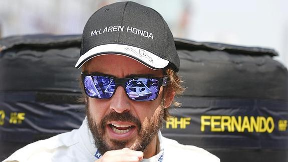 Fernando Alonso, en un acto. 