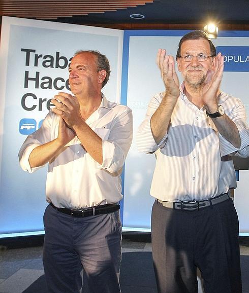 José Antonio Monago y Mariano Rajoy. 