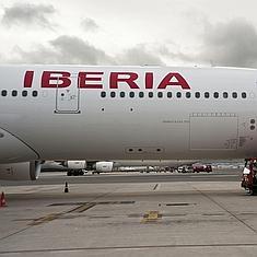 Un avión de la compañía Iberia.