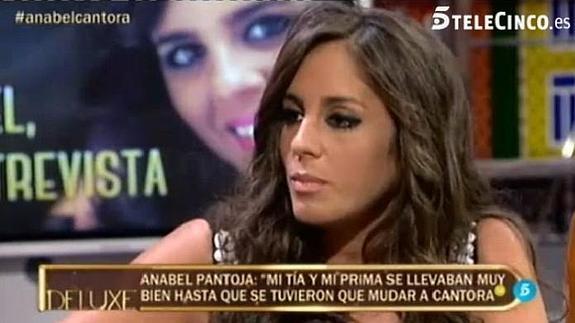 Anabel Pantoja, durante la entrevista. 