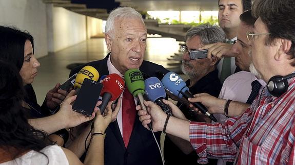 El ministro de Exteriores, José Manuel García-Margallo, en Brasilia.