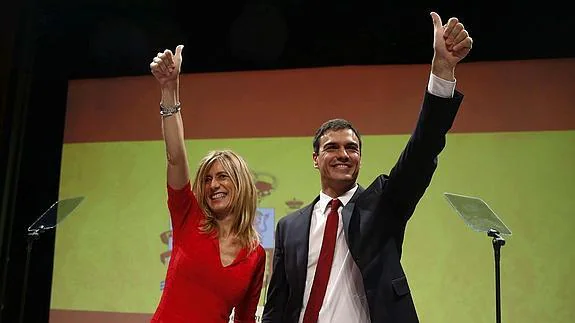 Pedro Sánchez y su esposa, Begoña Fernández.