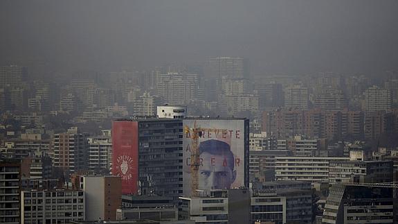 Imagen de la contaminación en Chile. 