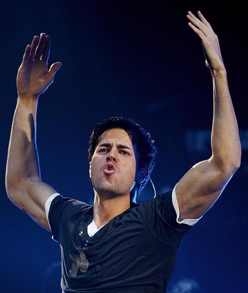 Enrique Iglesias, durante un concierto.