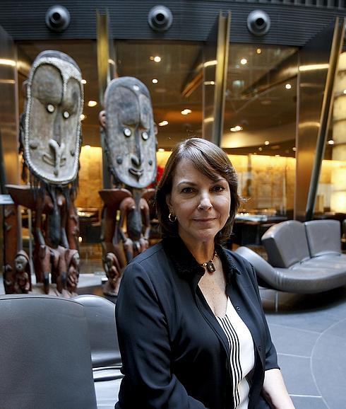 Mitzy Capriles, durante la entrevista. 