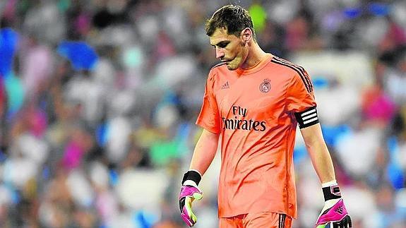 Iker Casillas en un partido esta temporada. 