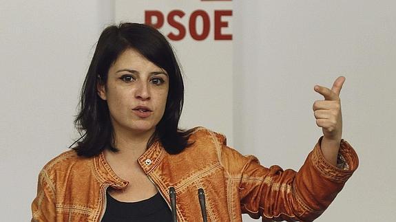 La secretaria de Política Municipal del PSOE, Adriana Lastra.