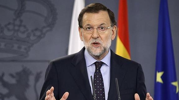 Rajoy, en La Moncloa. 