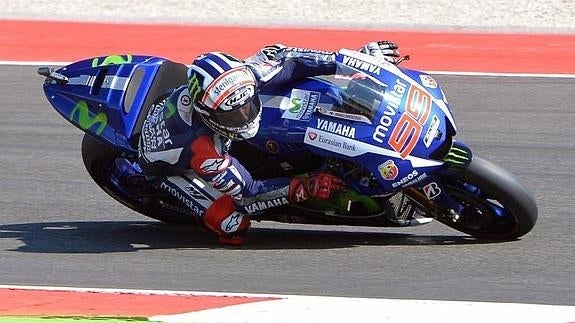 Jorge Lorenzo, en Misano. 