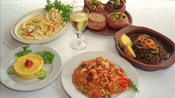 Presentación de varias recetas gastronómicas.