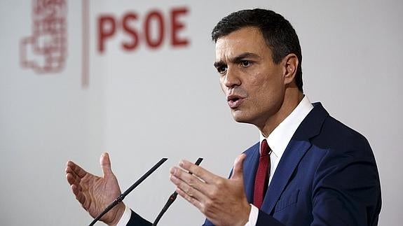 El Secretario General del PSOE, Pedro Sánchez.