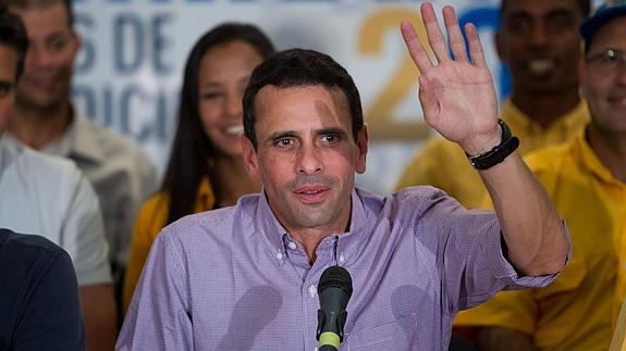 El líder opositor venezolano Henrique Capriles.