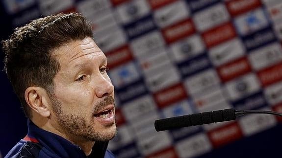 Diego Pablo Simeone, entrenador del Atlético. 