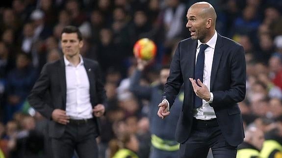 Zidane, frente al Espanyol. 