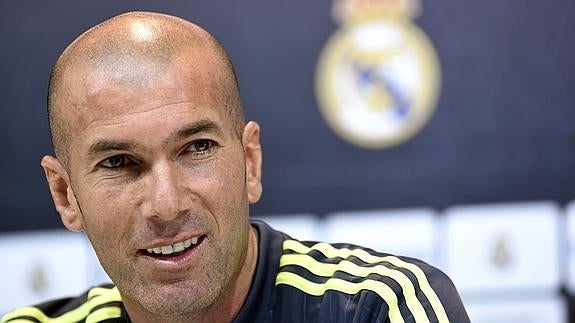 Zidane, durante la rueda de prensa. 