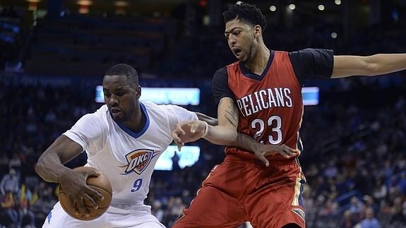 Serge Ibaka, durante el partido. 