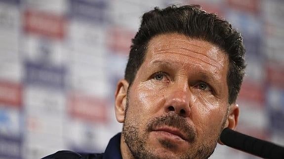 Cholo Sieone, entrenador del Atlético. 