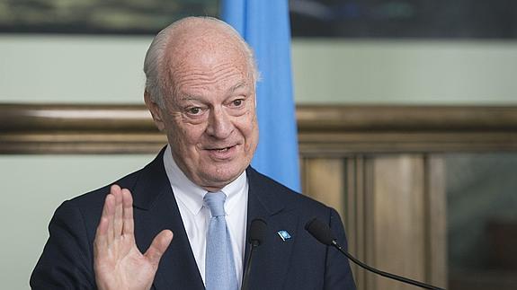 Staffan de Mistura, mediador de la ONU para el conflicto sirio.