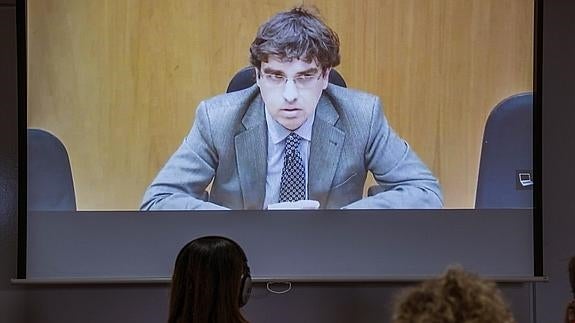 Luis Tejeiro, durante su declaración. 