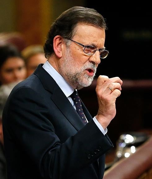 Mariano Rajoy, en el Congreso. 