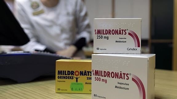 Cajas de Meldonium. 